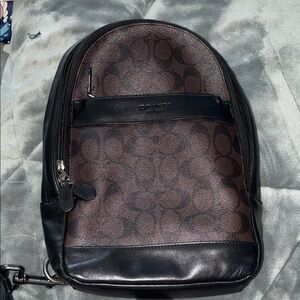 Coach Black and Brown Backpack